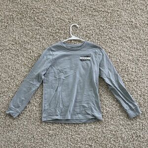 abercrombie kids Boys Size 11/12 Gray Long Sleeve Shirt